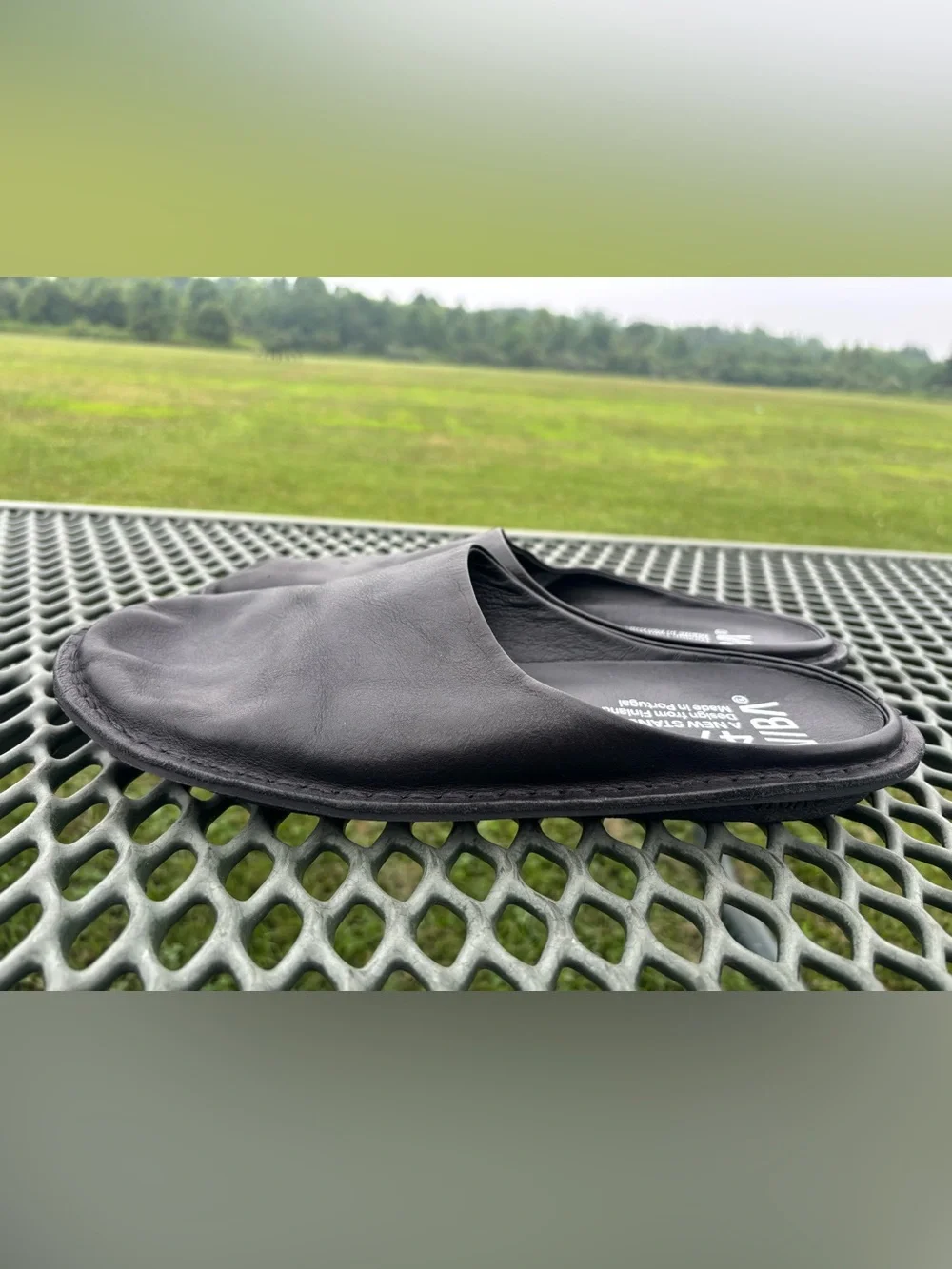 VIBAe Roma Black Slip On Loafer Mule EU Unisex 47 US 14